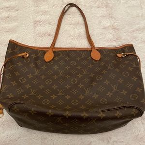 AUTHENTIC LV MONOGRAM NEVERFULL MM TOTE HANDBAG